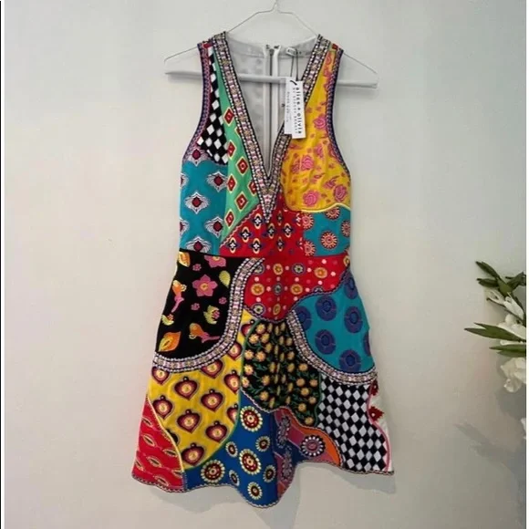 Alice and olivia patchwork dress 2025